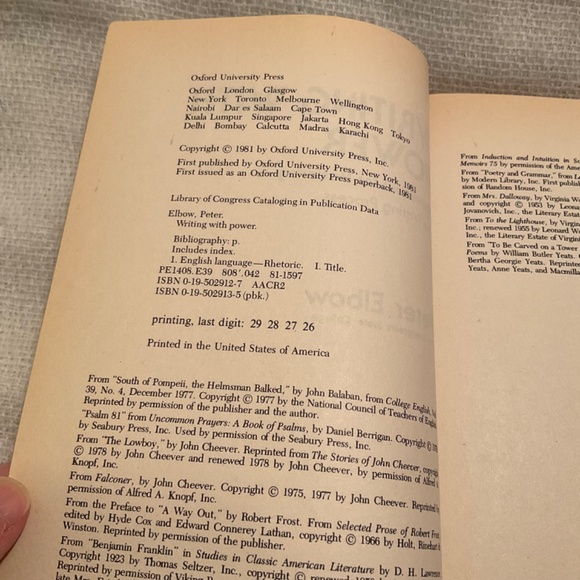 ‘Writing With Power’ by Peter Elbow Paperback Book - Picture 6 of 9